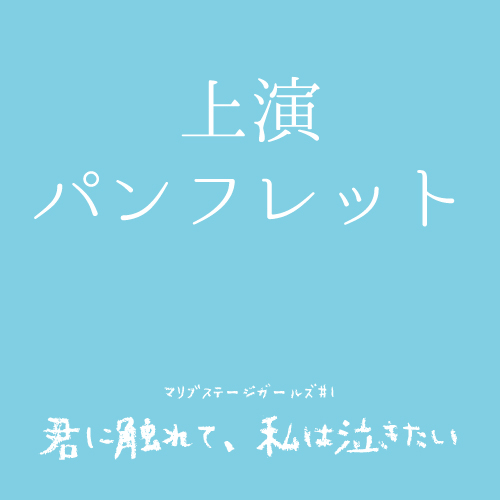 【なおたむ扱い】マリブステージガールズ「君に触れて、私は泣きたい」上演パンフレット